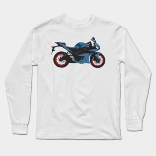 Motorcycle Yamaha YZF-R3 Aquamarine Long Sleeve T-Shirt